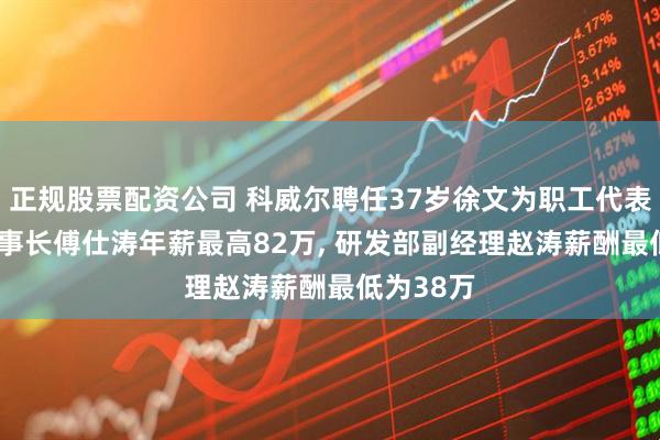 正规股票配资公司 科威尔聘任37岁徐文为职工代表董事, 董事长傅仕涛年薪最高82万, 研发部副经理赵涛薪酬最低为38万