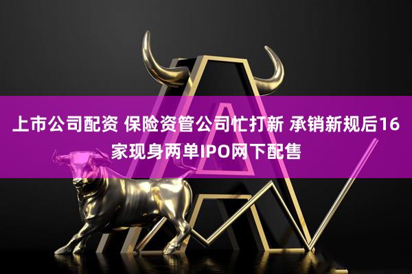 上市公司配资 保险资管公司忙打新 承销新规后16家现身两单IPO网下配售
